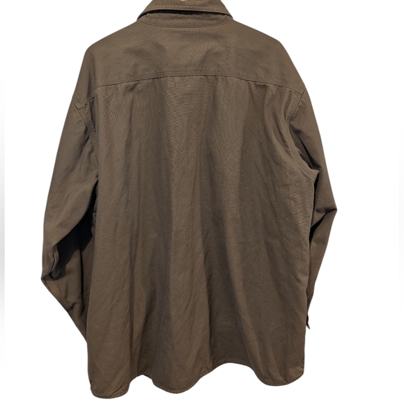 Carhartt Men's Brown Flannel Lined Shirt Jacket Shacket Size 2XL - Picture 2 of 9